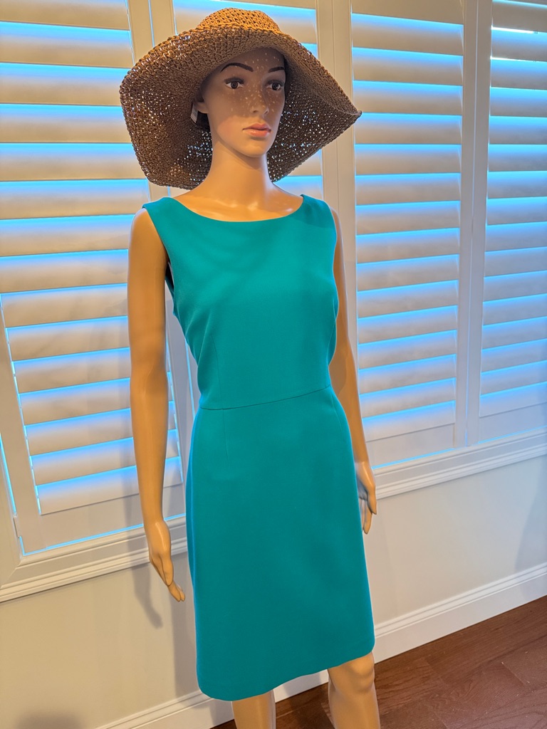 Anne Klein Teal Sleeveless Dress